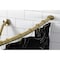 Kingston Brass 4760 Stainless Steel Adjustable Curved Shower Curtain Rod, Brushed Brass CC3177 - alternate 2